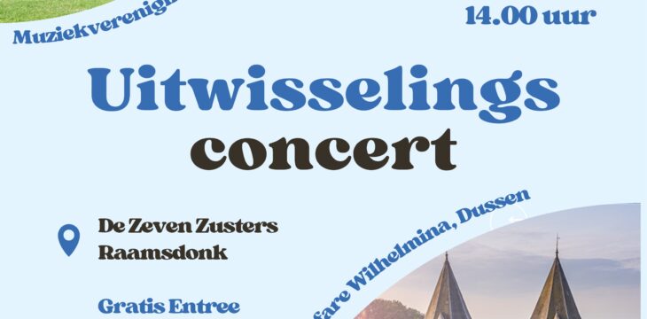 Uitwisselingsconcert met muziekvereniging St. Bavo Raamsdonk